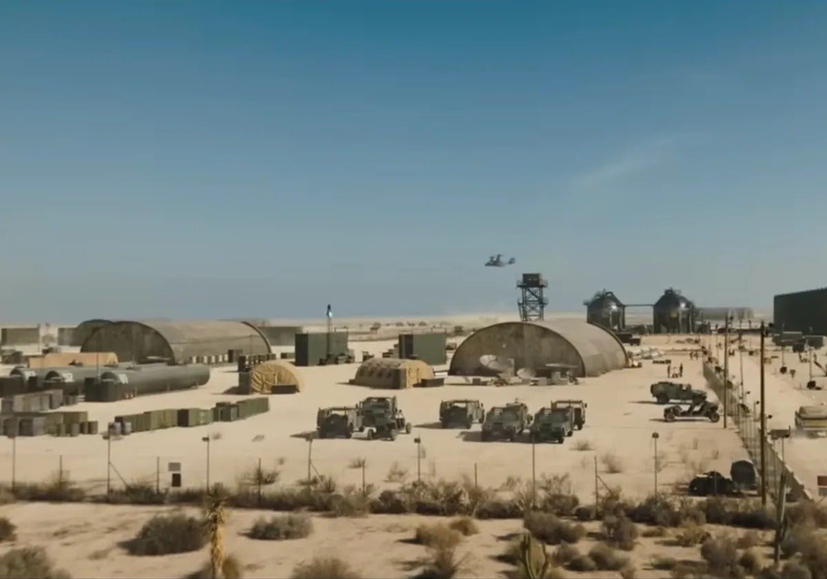 The secret base at Area 51