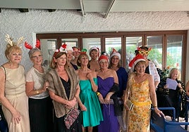 Sunday's festive charity fashion show.