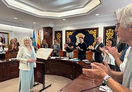 The swearing in ceremony at Nerja town hall.