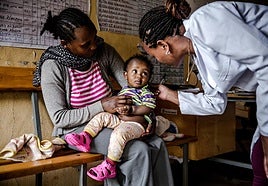 The partnership offers the vaccines to children in Africa.