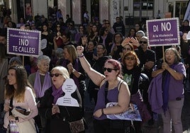Demonstration against violence against women on 25 November last year.