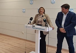 Mayor Margarita del Cid and councillor Miguel Quesada.