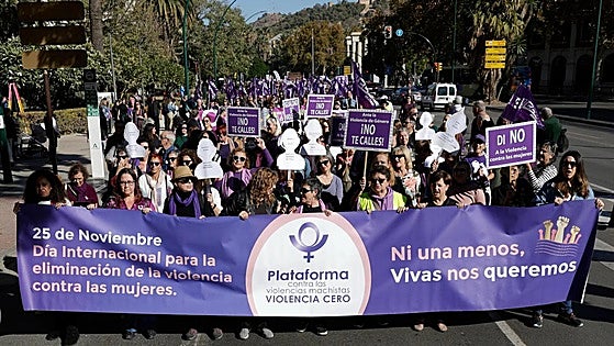 Malaga's march against gender-based violence to set off from Plaza de la Merced