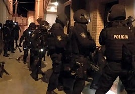 National Police operation in Ceuta, in an archive image.