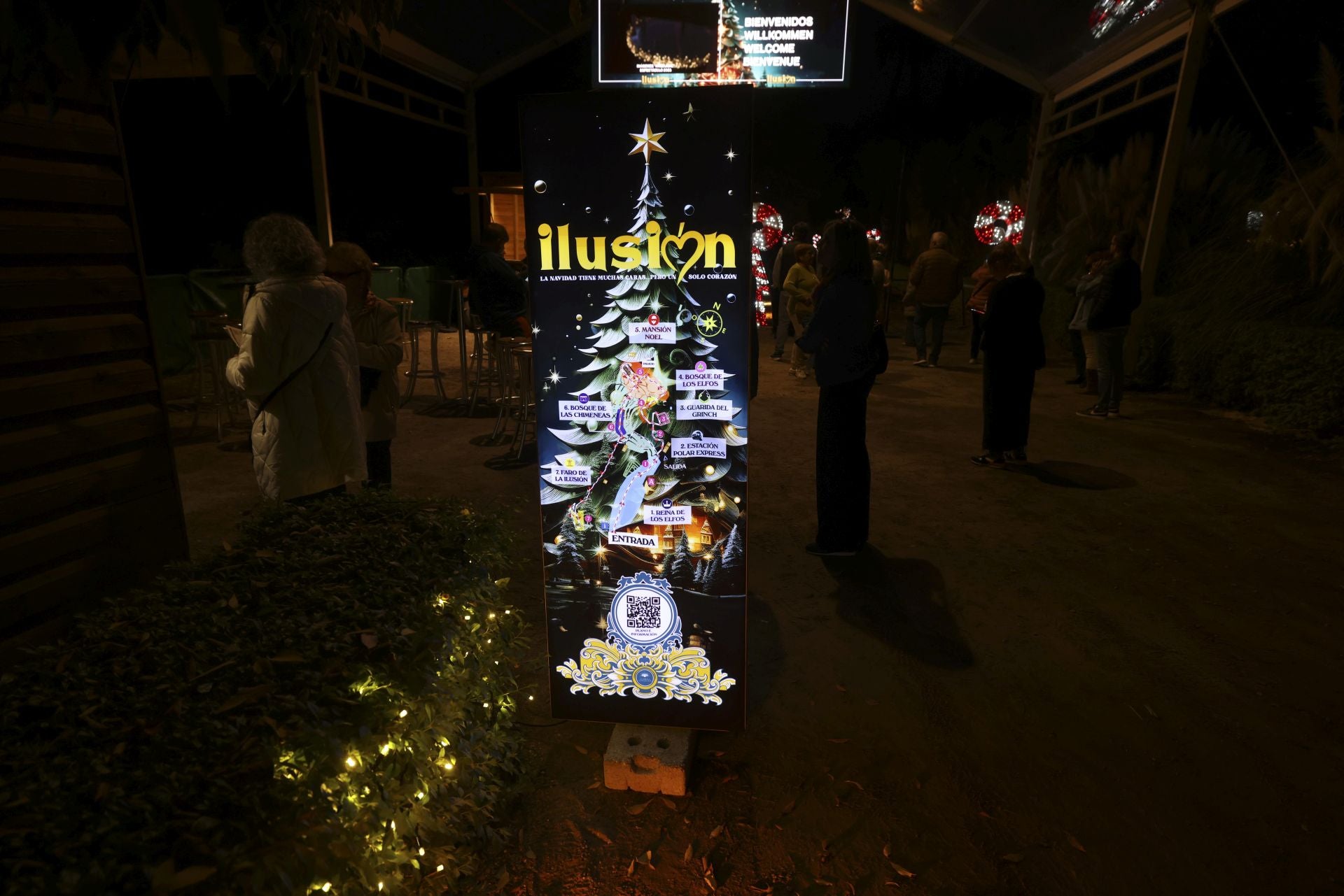 Christmas lights at La Concepción in Malaga