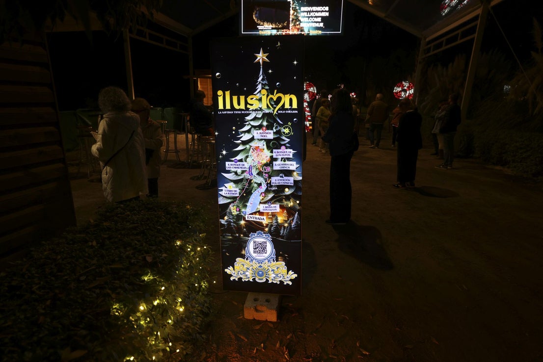 Christmas lights at La Concepción in Malaga