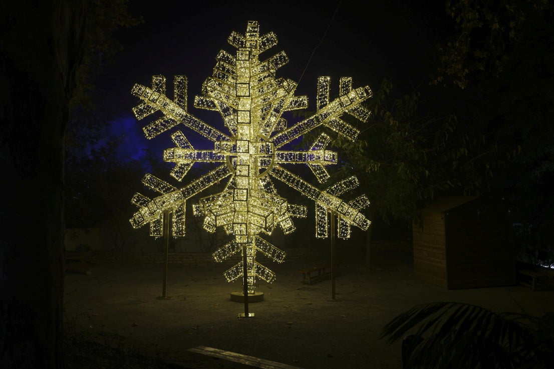 Christmas lights at La Concepción in Malaga