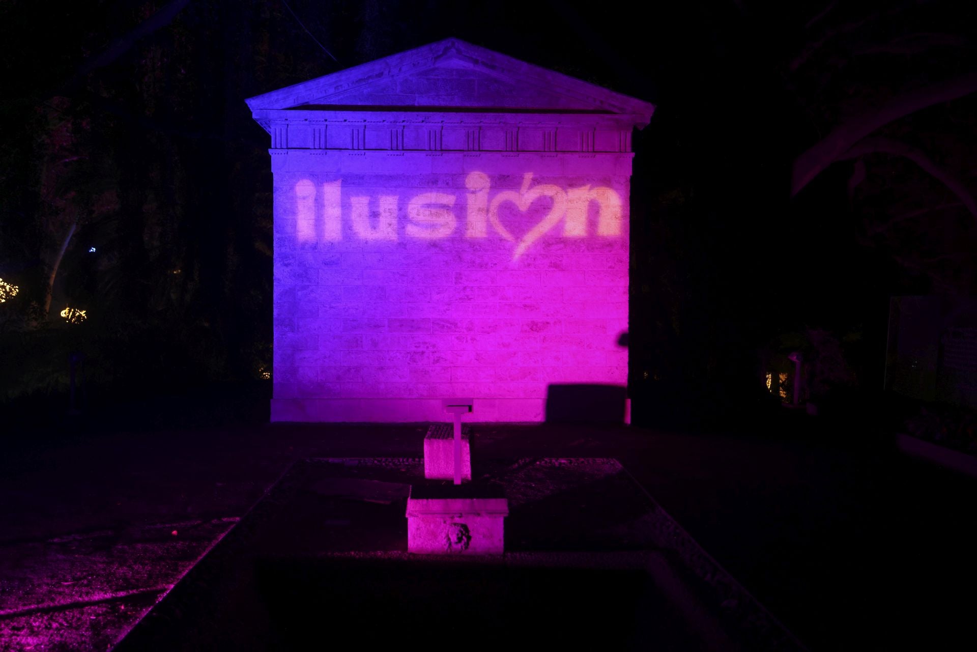 Christmas lights at La Concepción in Malaga