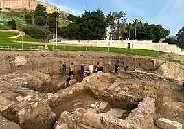 View of the site during the mayor's visit.
