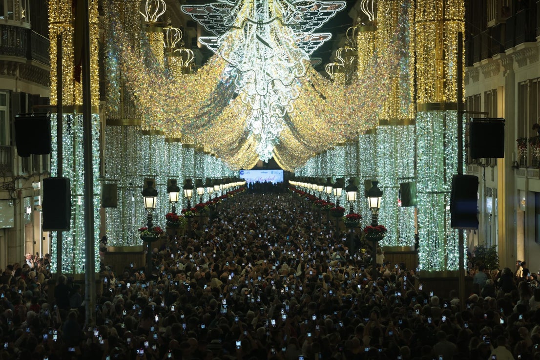 Malaga's big Christmas switch-on - in pictures