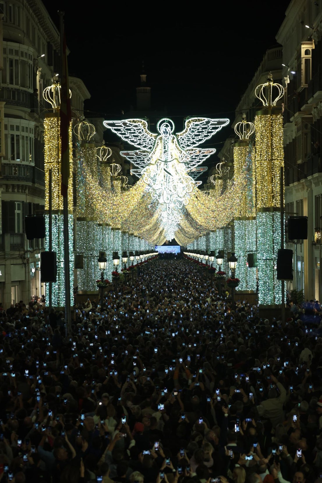 Malaga's big Christmas switch-on - in pictures