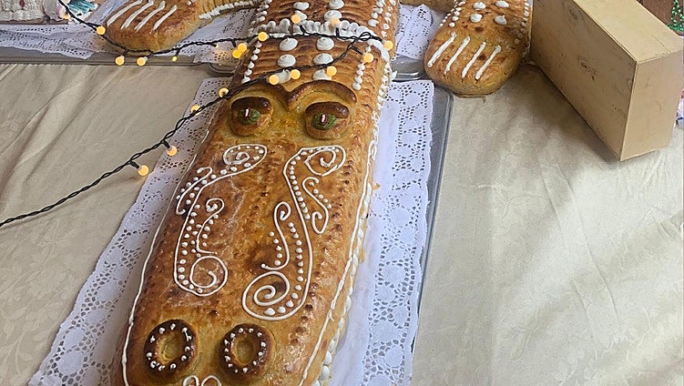 The sweetest crocodile in Spain goes on sale, made with a whopping 100 kilos of marzipan