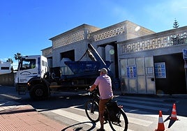 Refurbishment work on the former Aresbank building