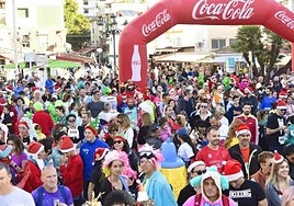Runners participate in a previous San Silvestre fun run.