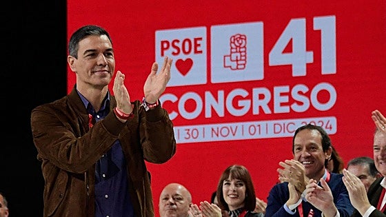 Spanish PM Pedro Sánchez reelected PSOE leader at defensive party conference