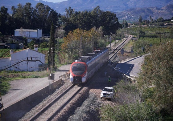 The scene of the accident after the line was reopened.