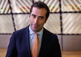 Spain's Minister of Economy, Carlos Cuerpo, in Brussels on Monday.