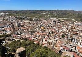 Panoramic view of the town centre of Vélez-Málaga.