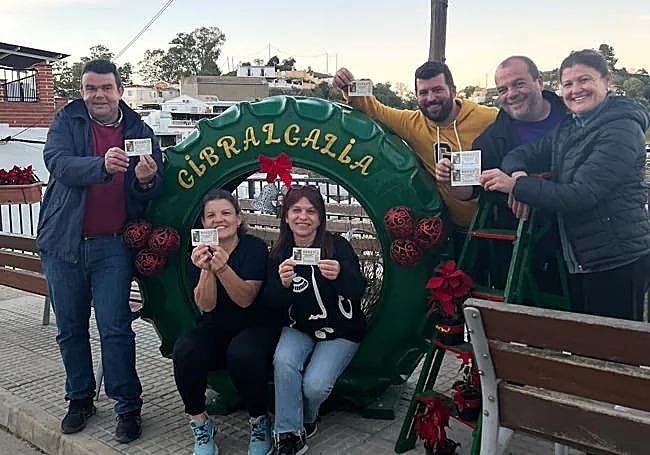 Lucky winners with their tickets in Gibralgia.