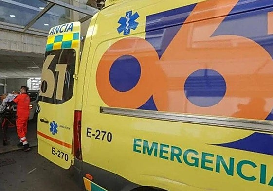 File image of an 061 health emergency ambulance.