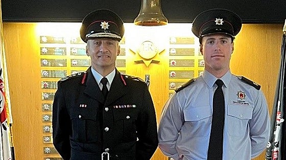 Fourth generation firefighter joins the ranks on the Rock