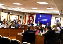 File image of a council meeting in Benalmádena.