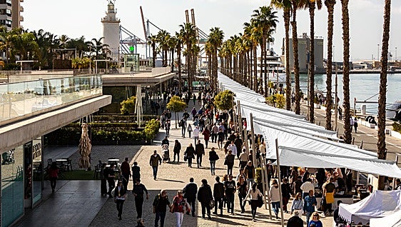 Muelle Uno in Malaga port registers an all-time record with 14.4 million visitors