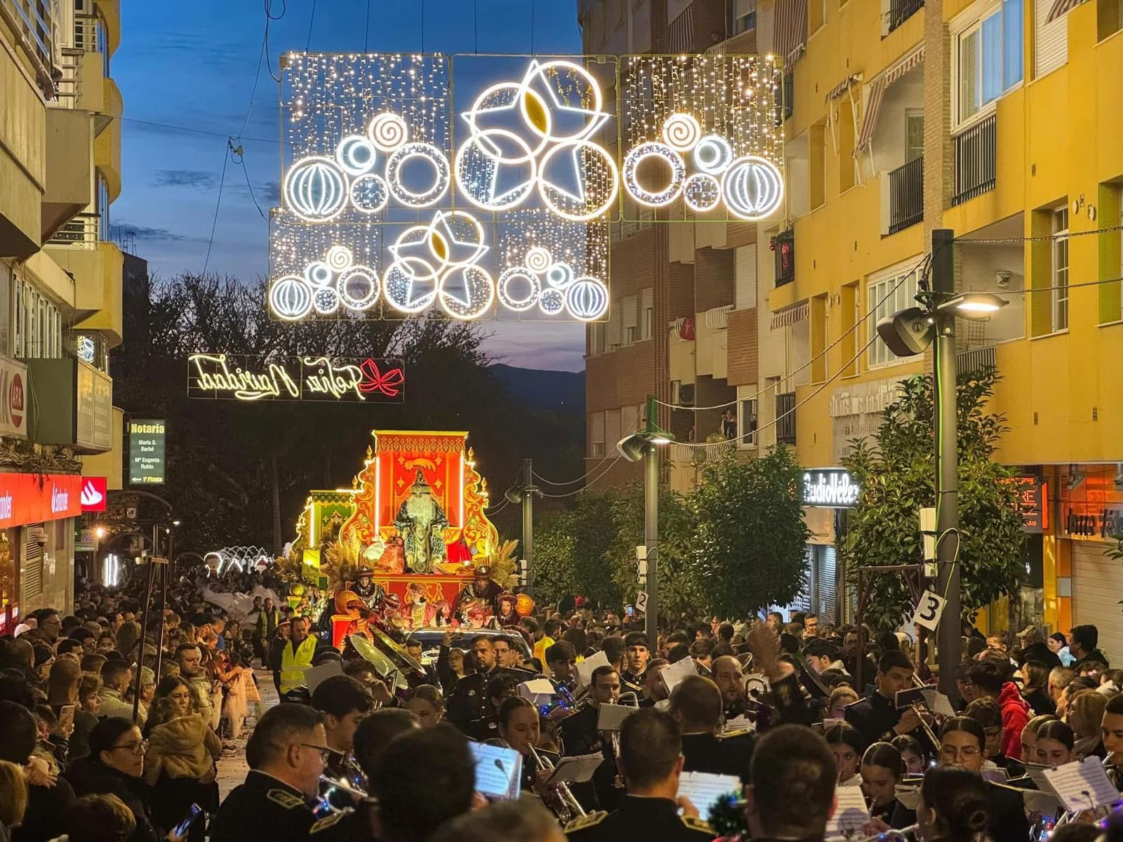 Cabalgata de Reyes en Vélez-Málaga.