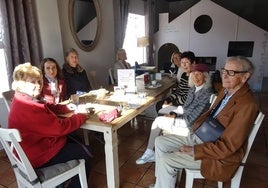 File photograph of Age Concern Marbella members enjoying a coffee morning.