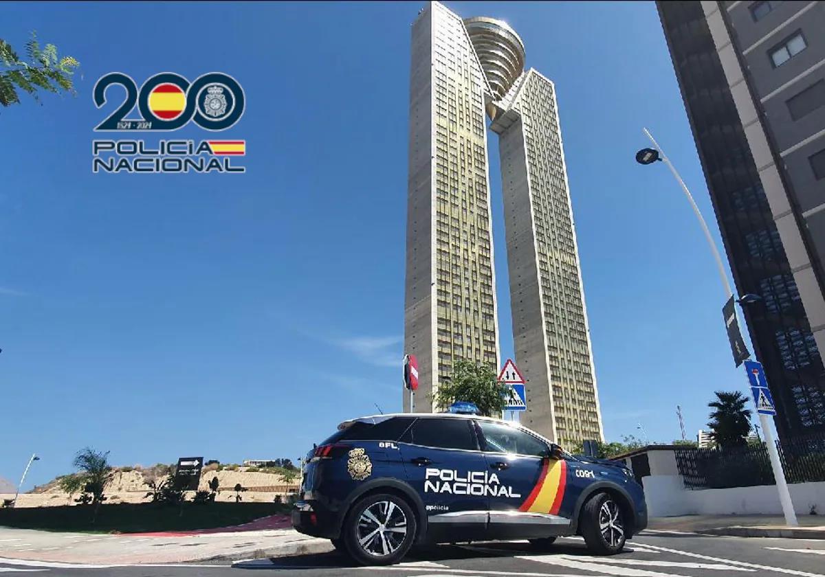 File image of a National Police patrol car in Benidorm.