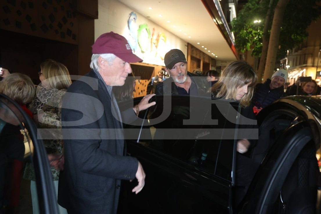 Hollywood star Richard Gere in Malaga to see Antonio Banderas' production of Gypsy