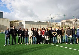 Representatives of the sports clubs at the presentation.