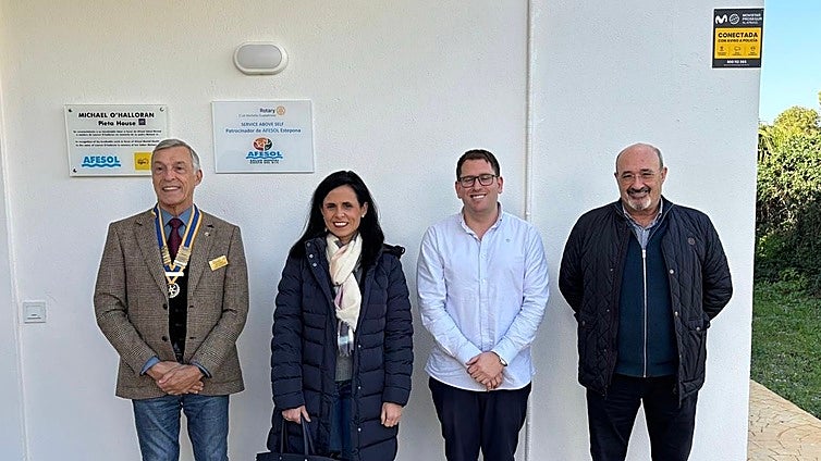 Rotary Club Marbella reinforces its support for Afesol with commemorative plaque