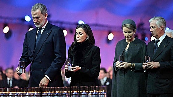 Spanish royals at Auschwitz memorial