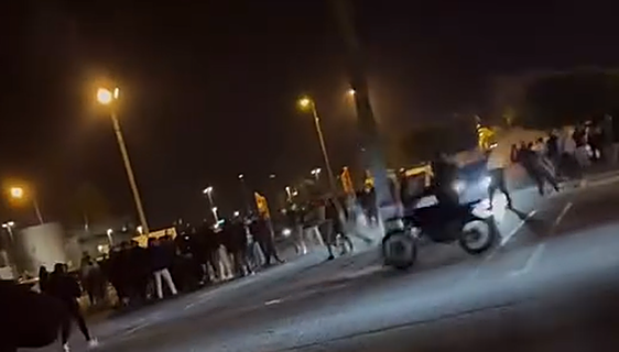 Biker rushed to hospital after being hit by car at illegal rally in Malaga