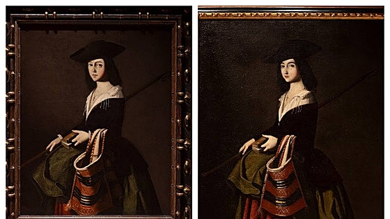 Zurbarán’s Santa Marina versus the official copy: spot the difference in the Museo Carmen Thyssen