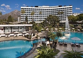 View of a hotel on the Costa del Sol.