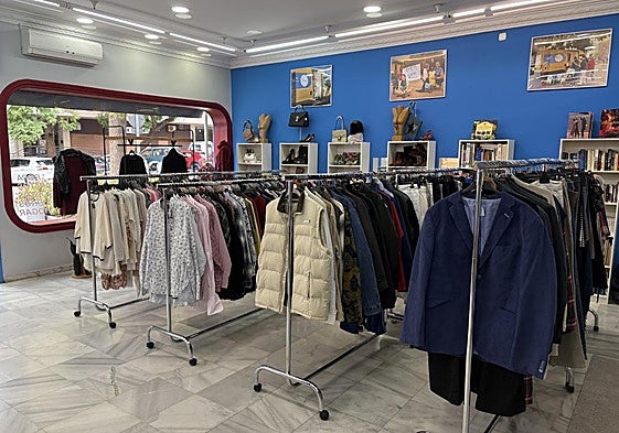 Inside the new shop.