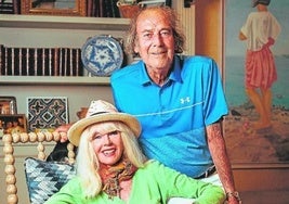 The countess and her husband at their Marbella home in 2022.