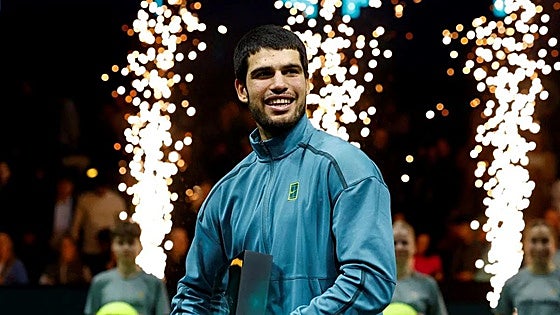 Spain's Carlos Alcaraz claims first indoor tennis title with Rotterdam Open triumph