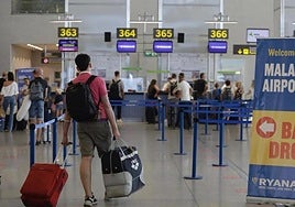 File image of a passenger at Malaga Airport.