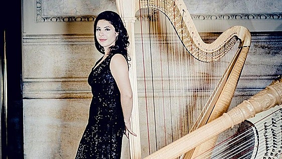 'Virtuoso' Belgian harpist offers recital on the Rock