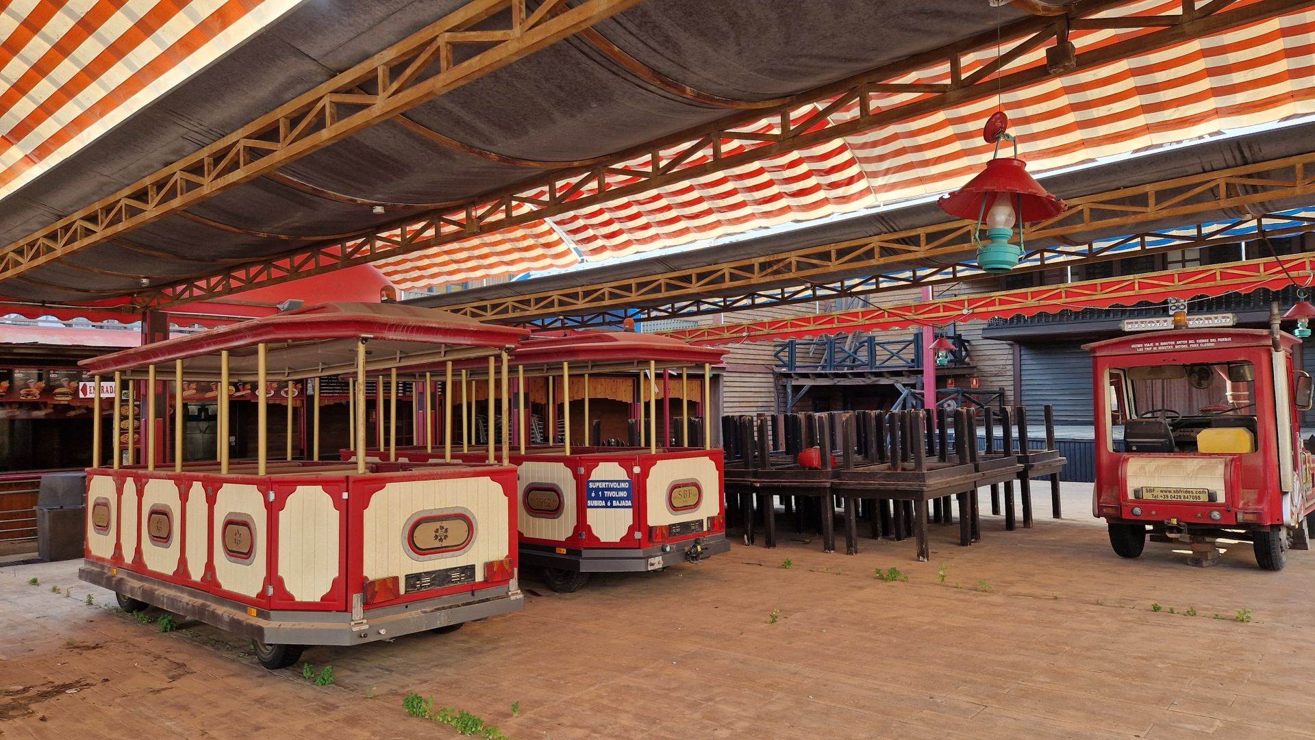 This is the state of the famous Tivoli amusement park on the Costa del Sol, in pictures