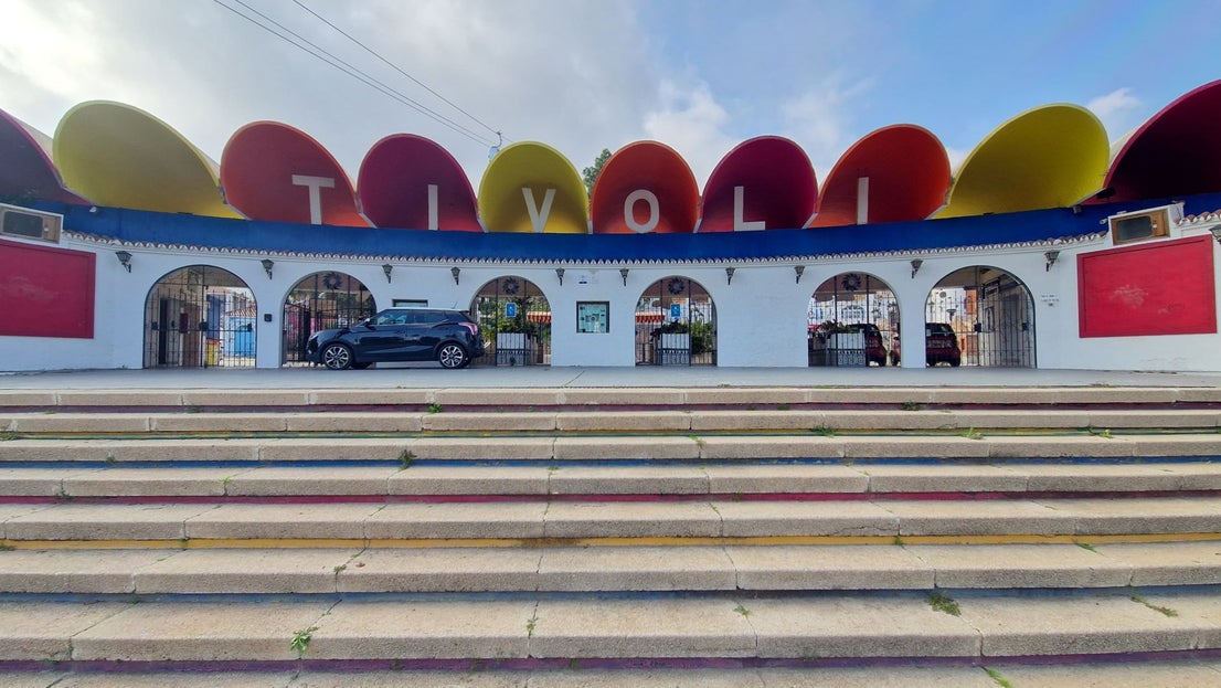 This is the state of the famous Tivoli amusement park on the Costa del Sol, in pictures