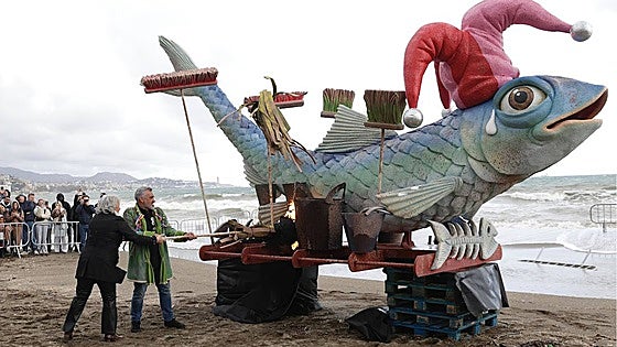 Why did the people of Malaga set a giant anchovy alight in a bizarre ritual at the weekend?