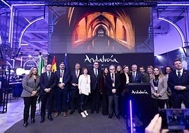 Some of local representatives on the Junta de Andalucíia stand at the ITB in Berlin today.