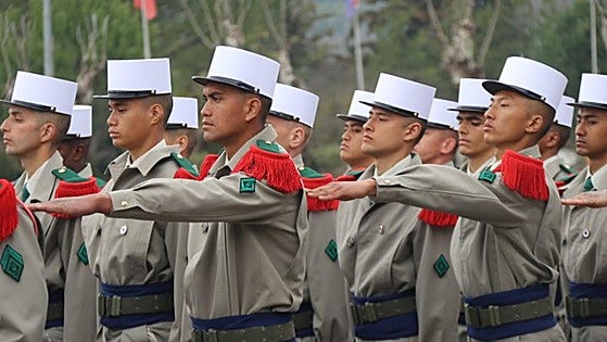 Why did the fearsome French Foreign Legion parade in Ronda alongside Spanish legionnaires?