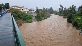 This is how the Campanillas river is flowing today.