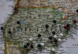 Map of the United States.