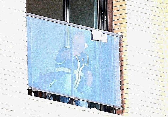 File image of forensic investigators at the scene.